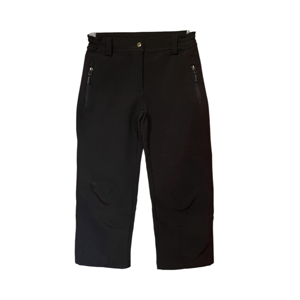 Magellan Outdoors Women’s Hiking Shorts Size M Black Zip Pockets Outdoor Bermuda